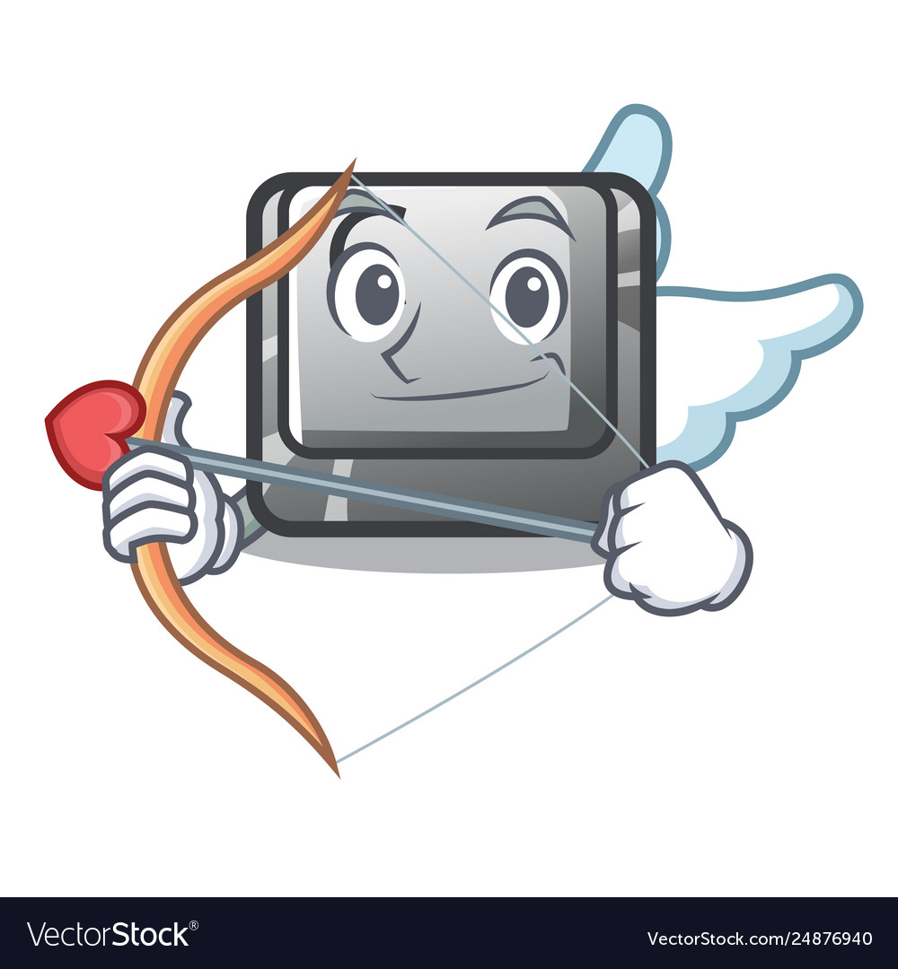 Cupid button c on a keyboard character