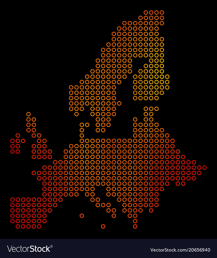 Dot orange Europäische Union Karte