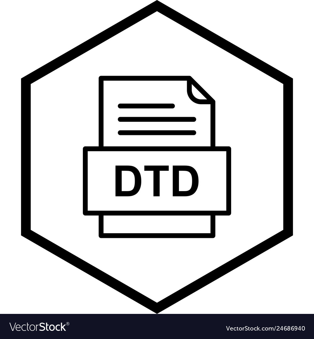 Dtd file document icon