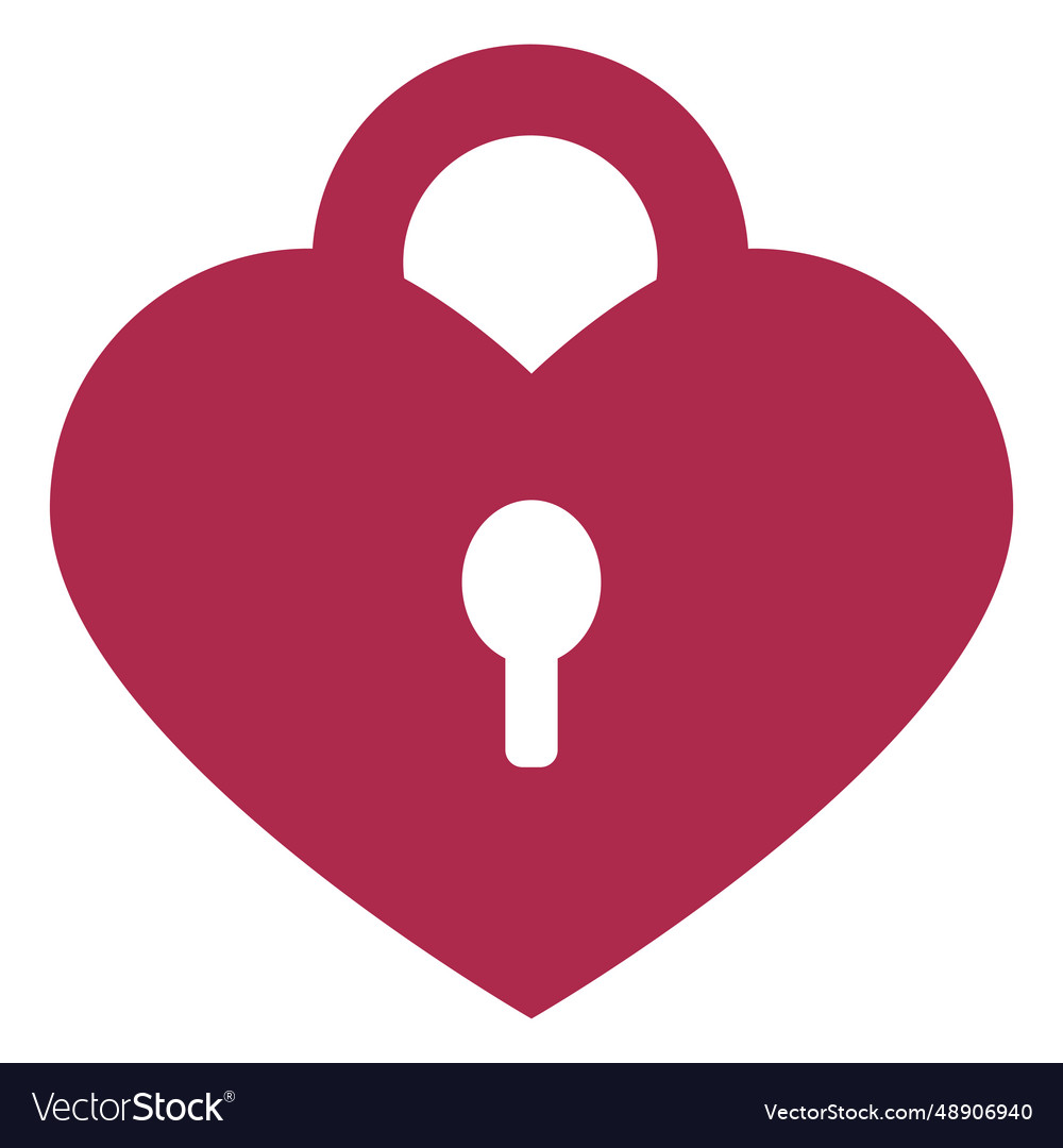 Love padlock icon Royalty Free Vector Image VectorStock
