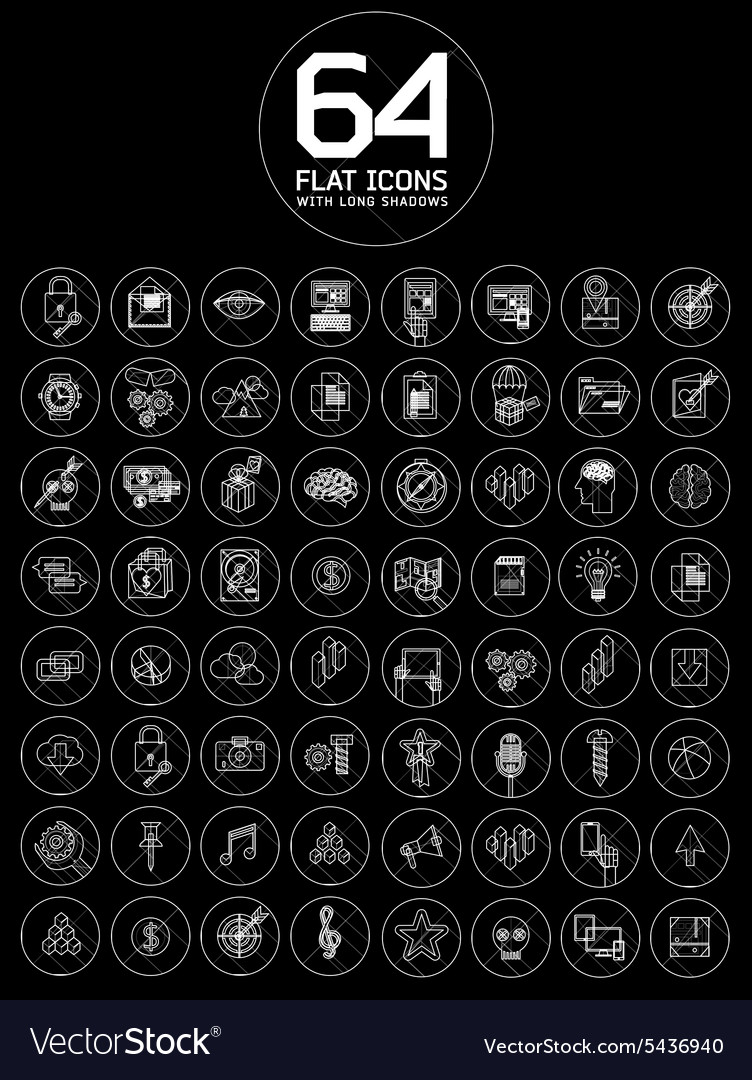 Modern thin line icons for web and mobile