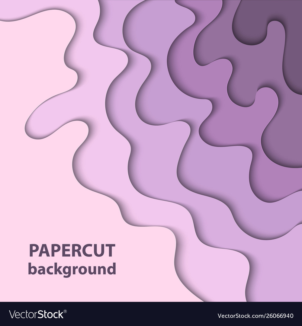 Pastel Lavender Paper Cut Background