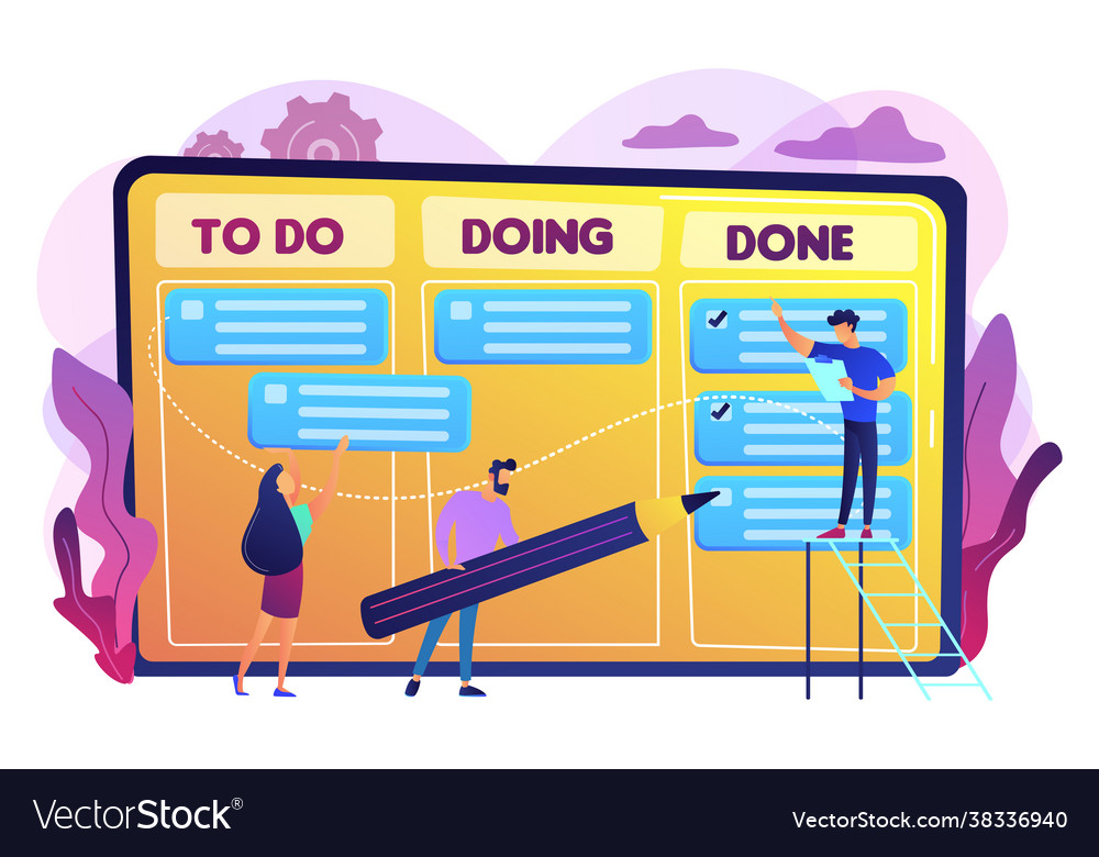 Task management concept Vector Image Task management concept