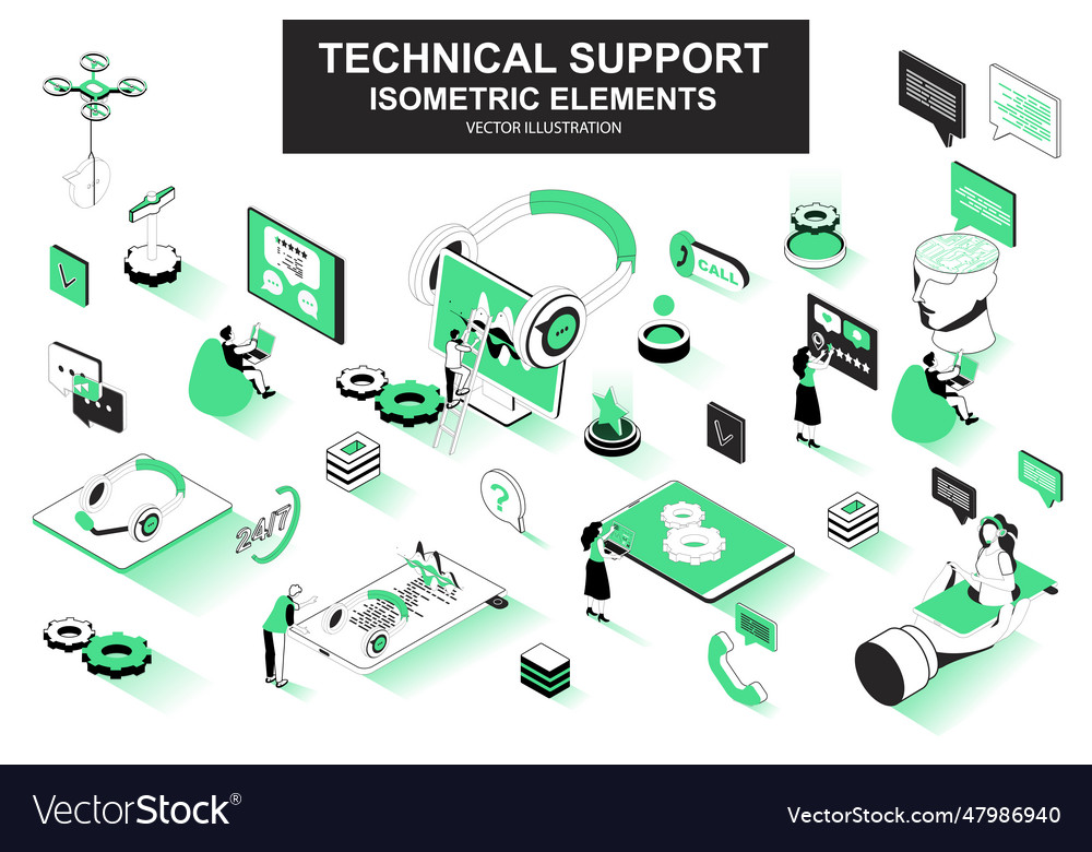Technical support bundle of isometric elements