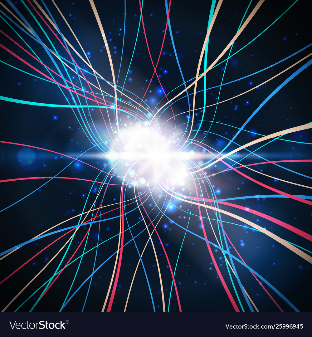 Abstract big data visualization vector image Abstract big data visualization