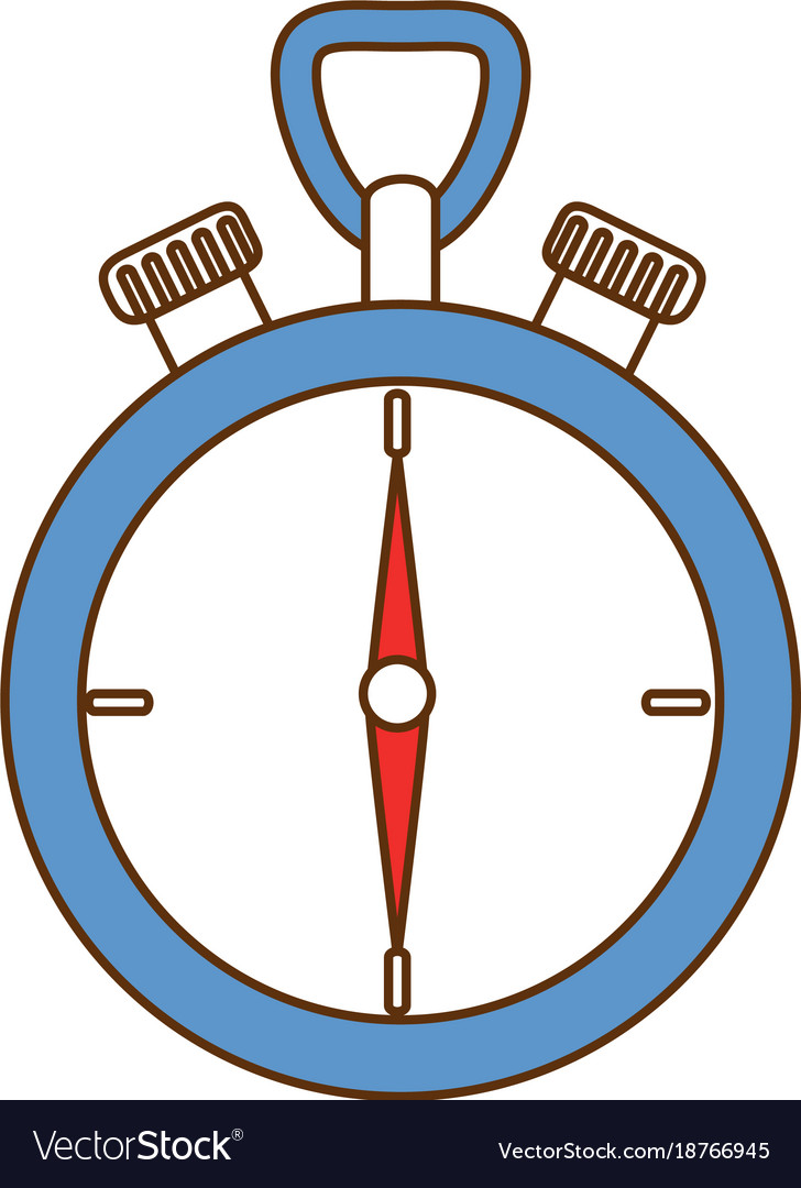 Chronometer device isolated icon