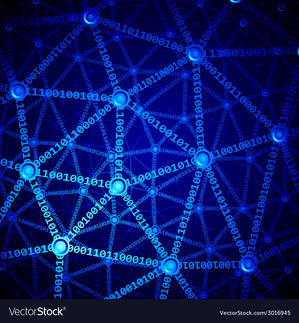 Computer network vector image Computer network