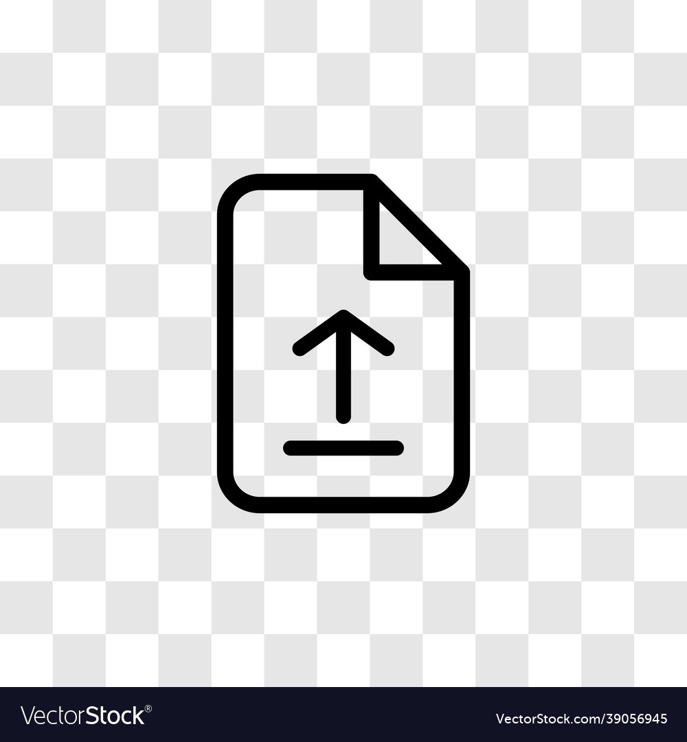 Document upload icon - simple line style