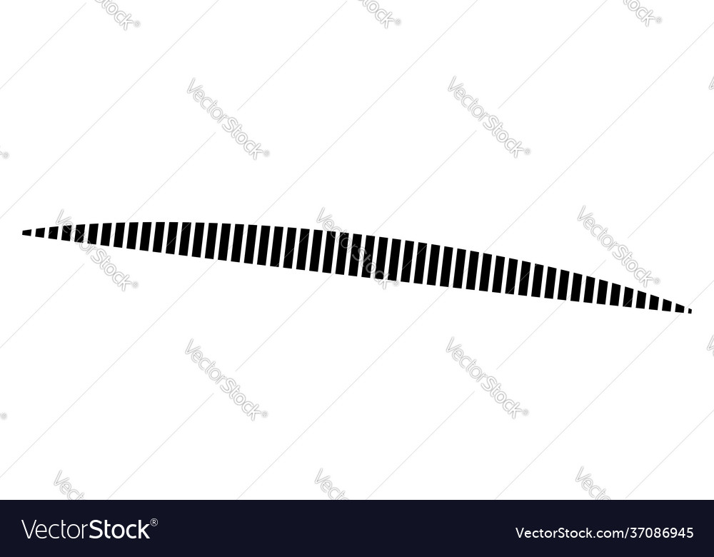 Horizontal dashed segmented lines design shape vector image Horizontal dashed segmented lines design shape