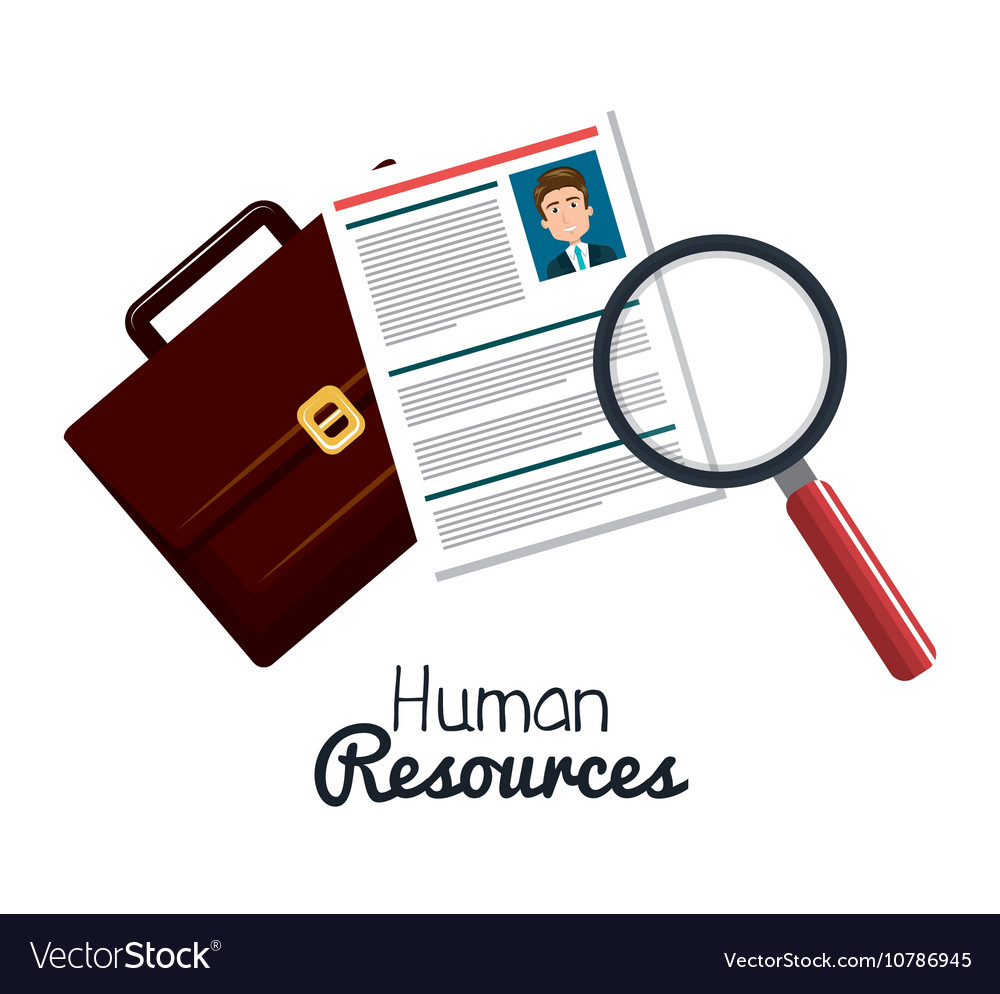 Human resourses search cv portfolio graphic