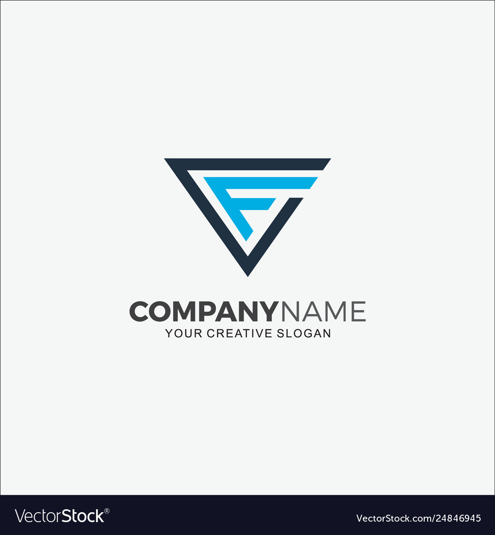 Initial CF Logo - Modern Tech