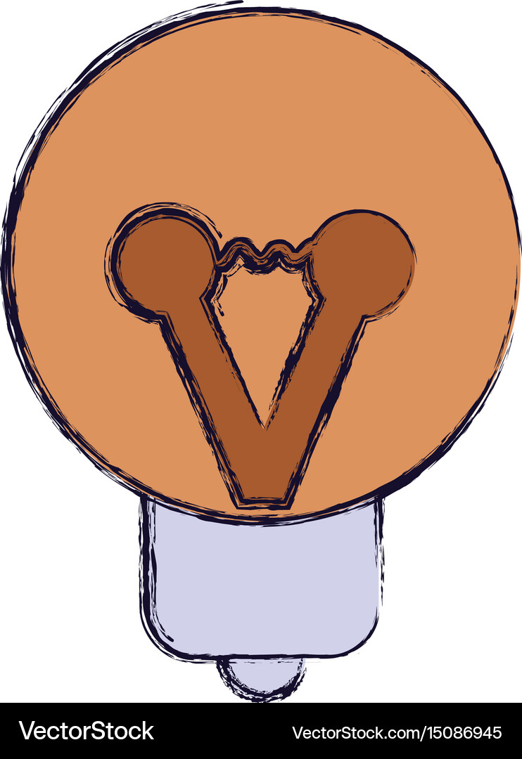 Light bulb figure Royalty Free Vector Image - VectorStock