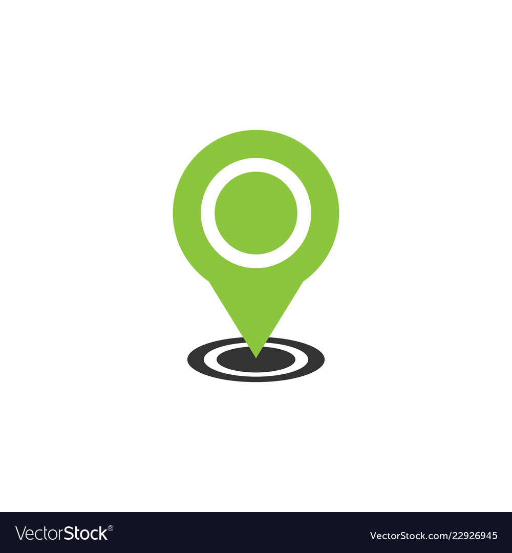 Map pointer flat icon image