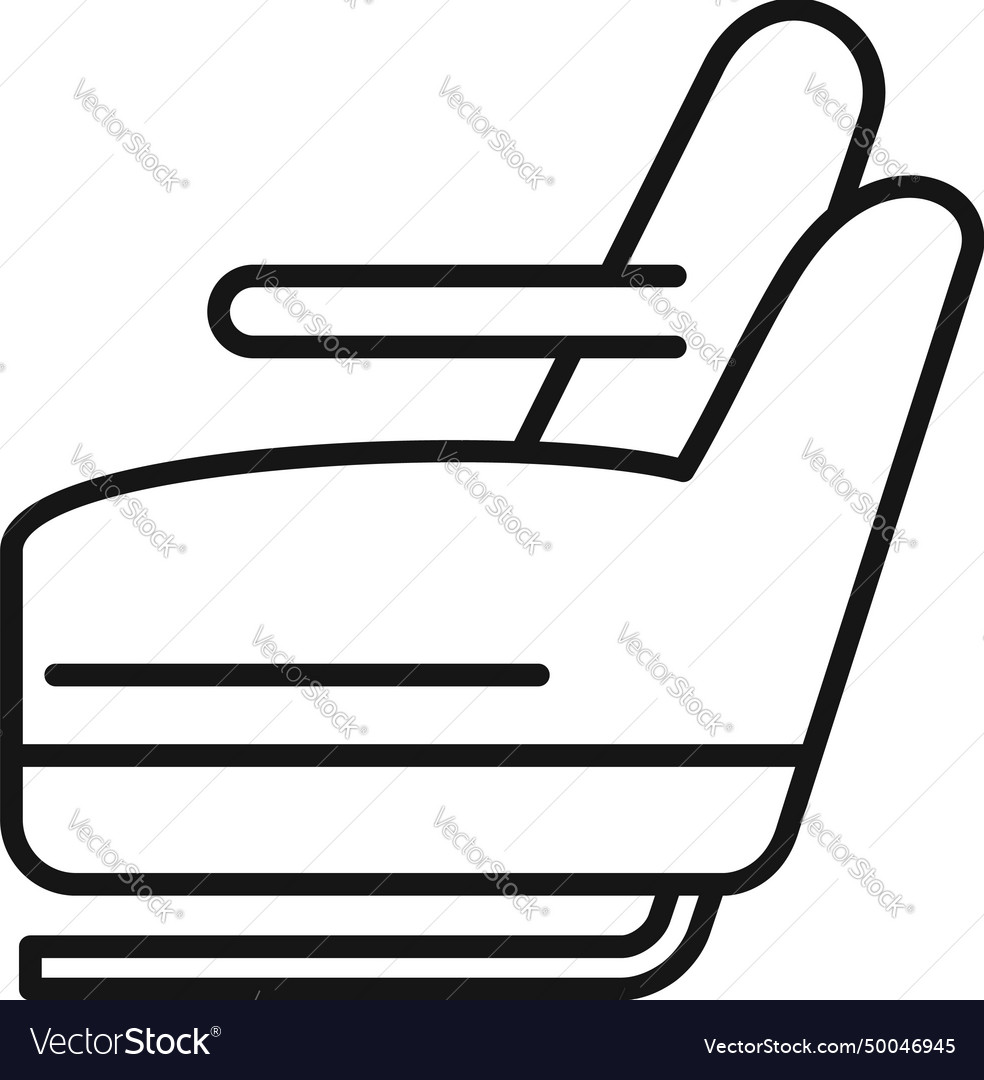 Private Airplane Seat Icon Outline Inside Vector Image