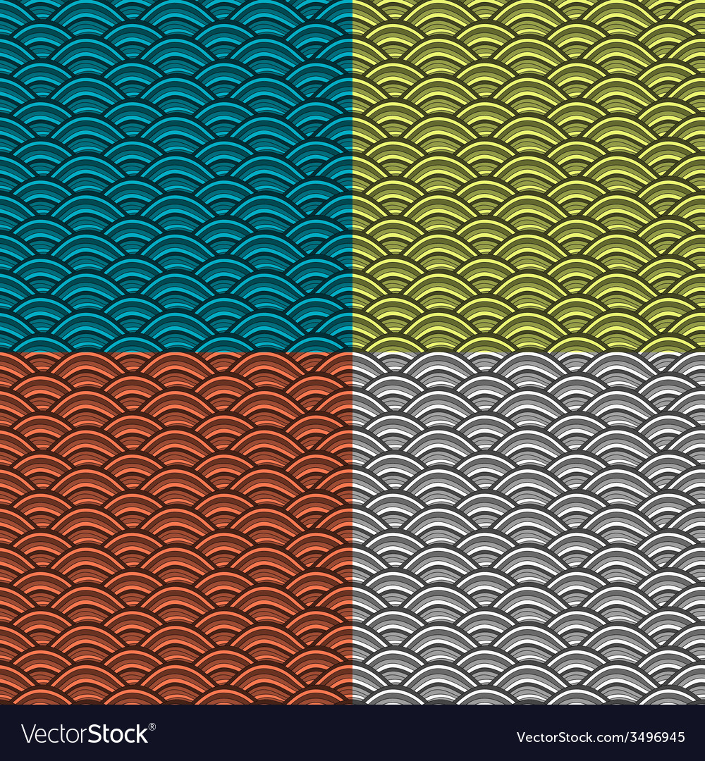 Set of abstract seamless pattern
