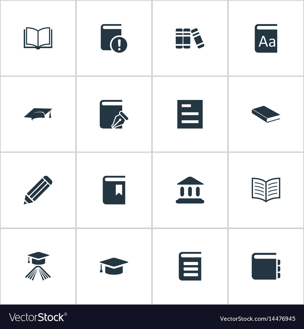 Set of simple knowledge icons