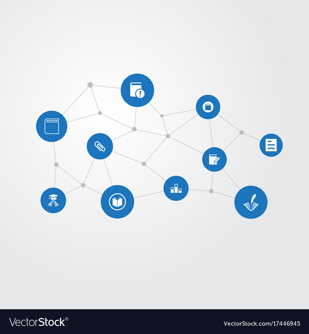 Set of simple reading icons