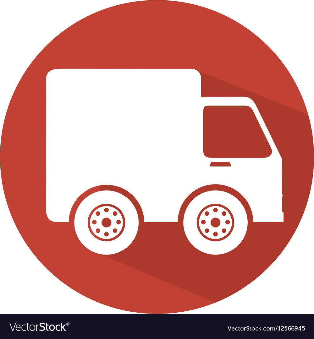 Truck delivery service icon