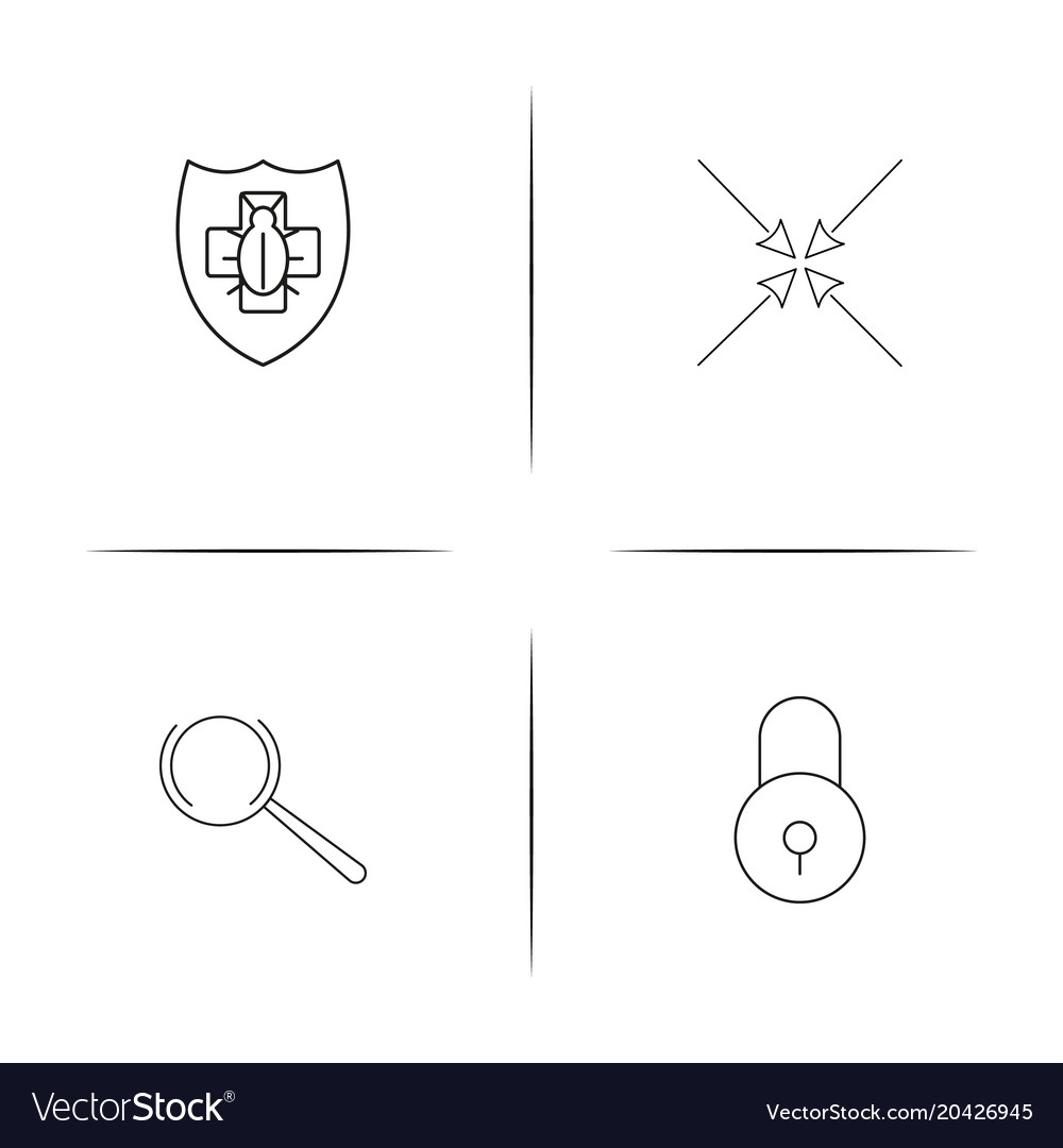 Web und Text einfache lineare Icon setsimple Umriss