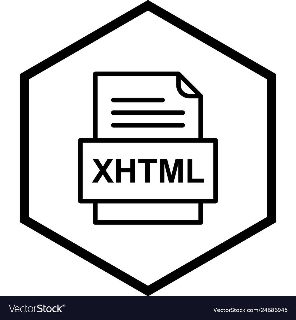 Xhtml file document icon