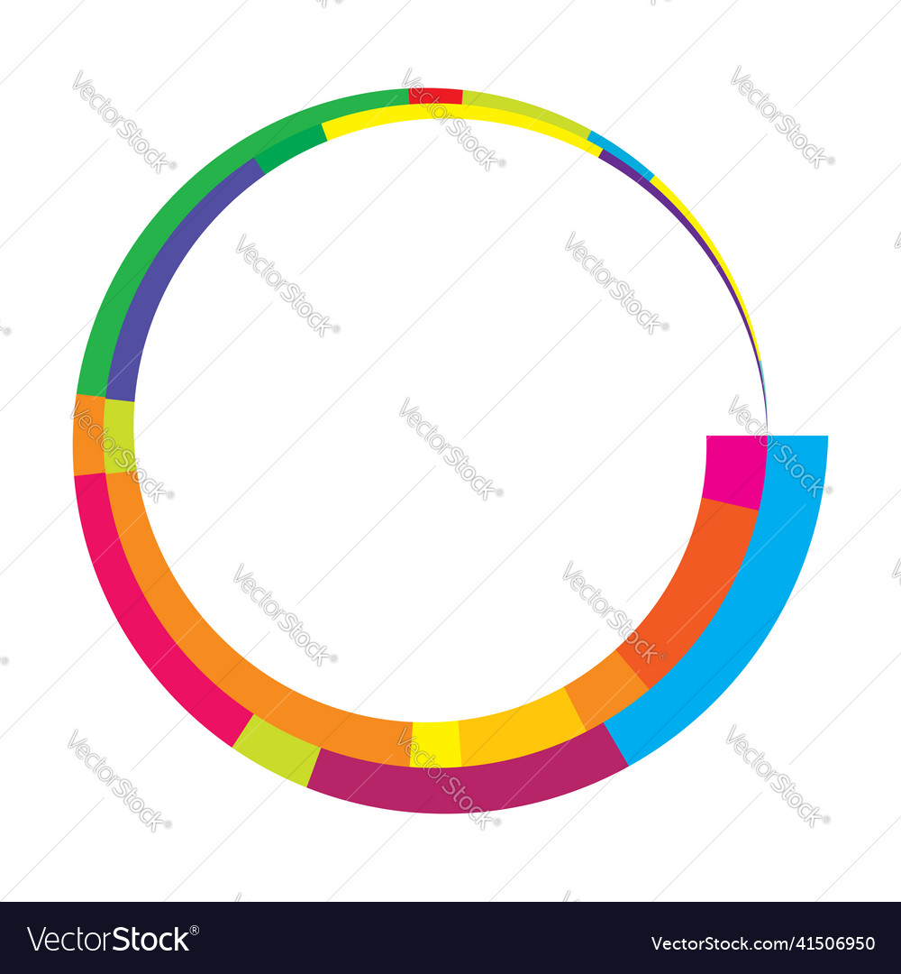 Abstract circle graphic geometric ring