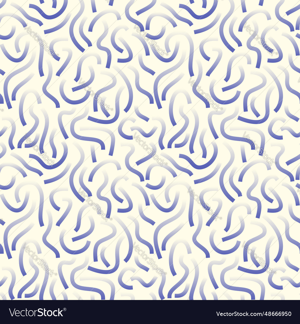 Blue and white gradient curved lines isolated