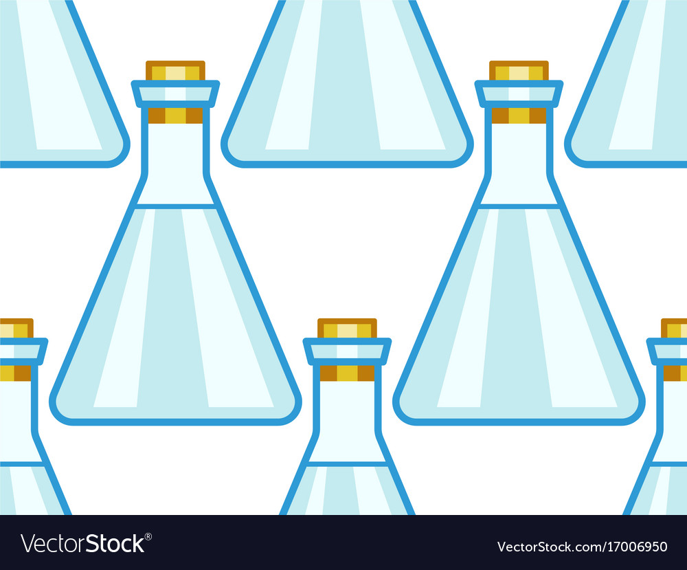 Flask seamless pattern