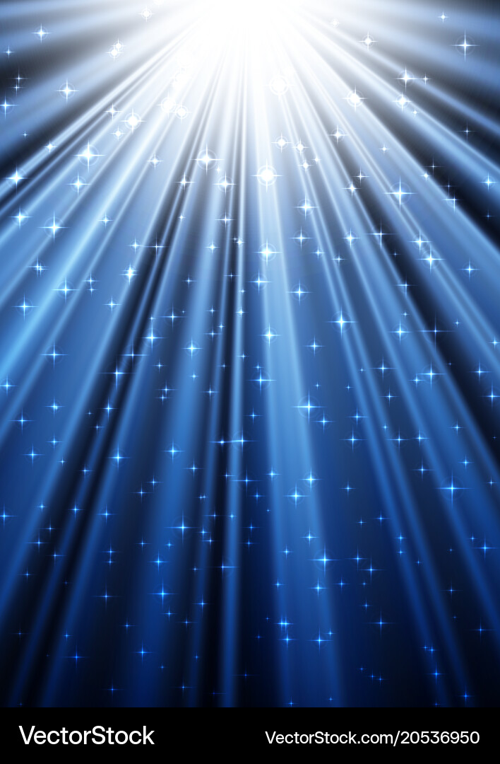 Glittering rays in the dark Royalty Free Vector Image