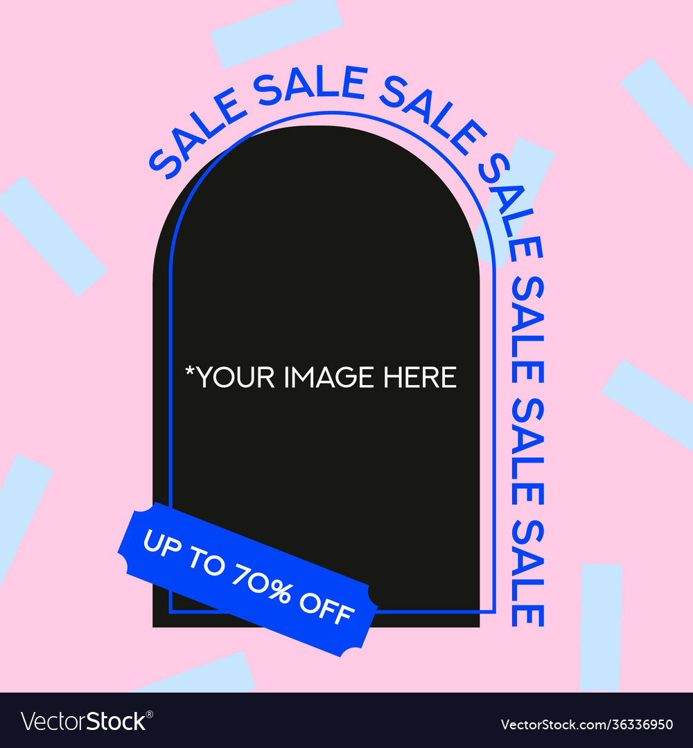 Sale post template for social media with discount