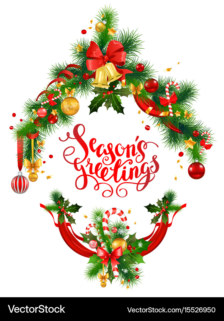 Season holiday greeting Royalty Free Vector Image