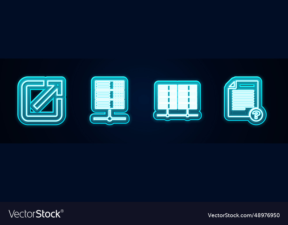 Zeilen öffnen in neuem Fensterserver-Daten-Web vector image Zeilen öffnen in neuem Fensterserver-Daten-Web