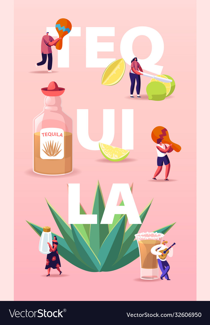Tequila Party with Tiny Characters