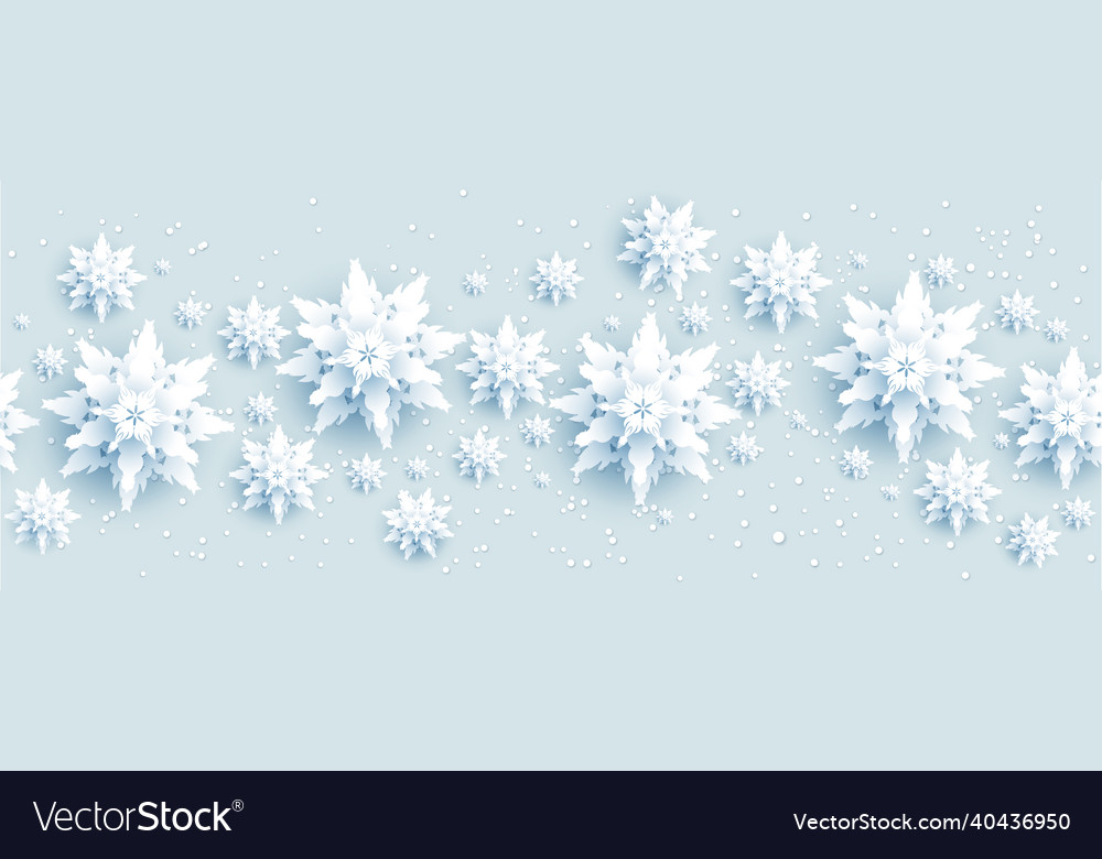 Winter banner template Royalty Free Vector Image