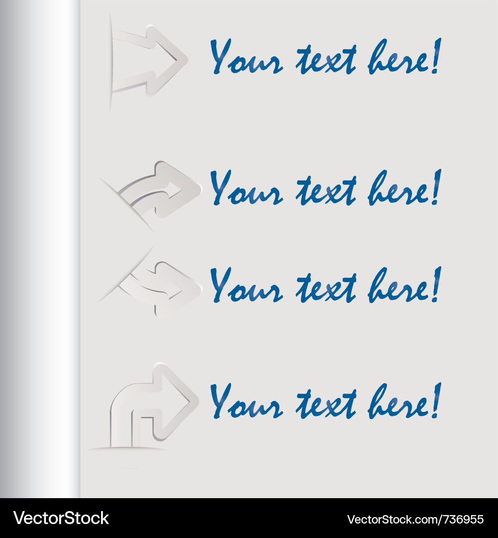 Arrows set Royalty Free Vector Image - VectorStock