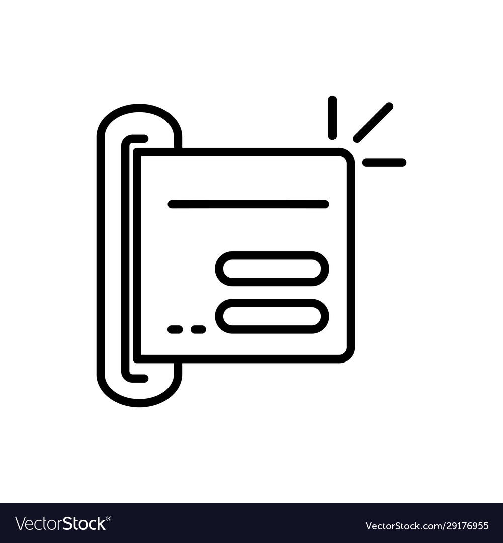 Atm Bank Card Business Cash Money Line Design Vector Image