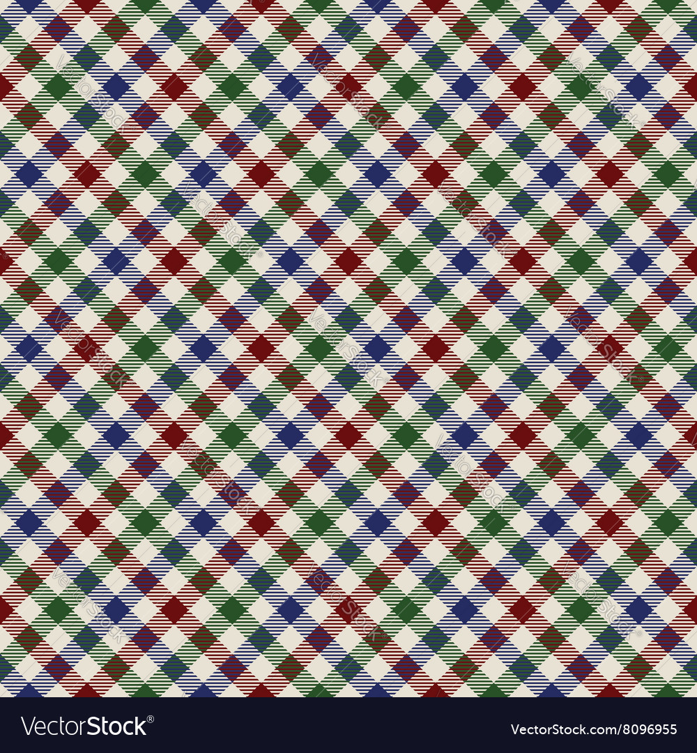 Diagonal colored cloth in small squares seamless