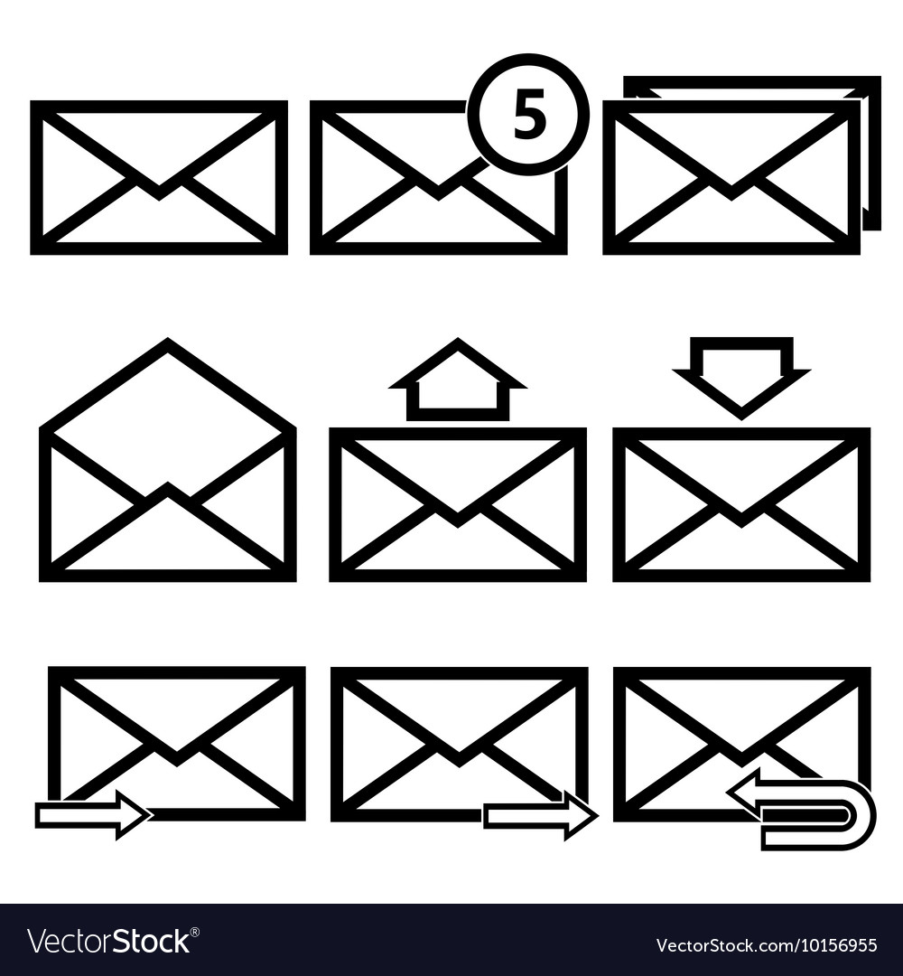 Email symbol letter icon