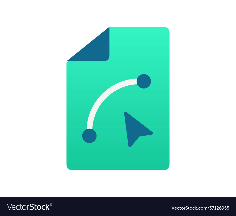 File design single isolated icon with gradient