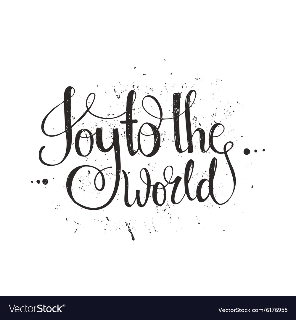 Joy To The World Lettering