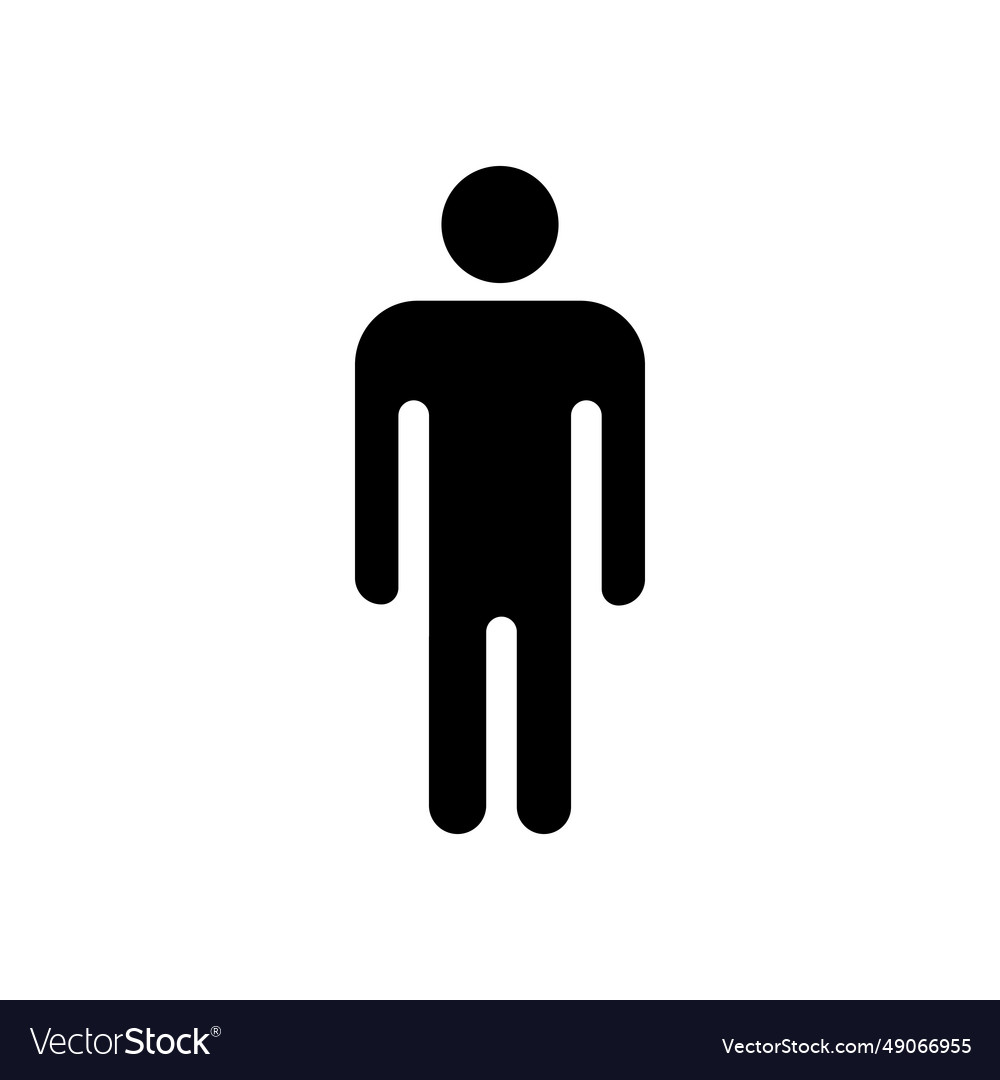 Man icon male symbol boy sign Royalty Free Vector Image