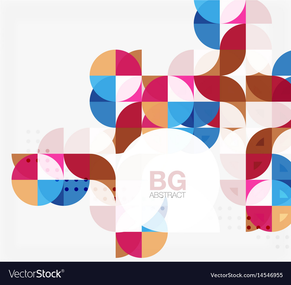 Minimalistic circle composition background