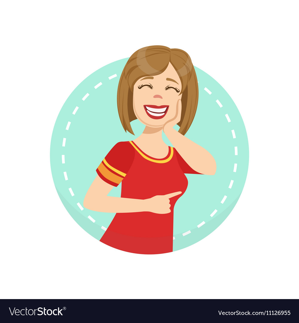 Mocking Expression - Man in Red