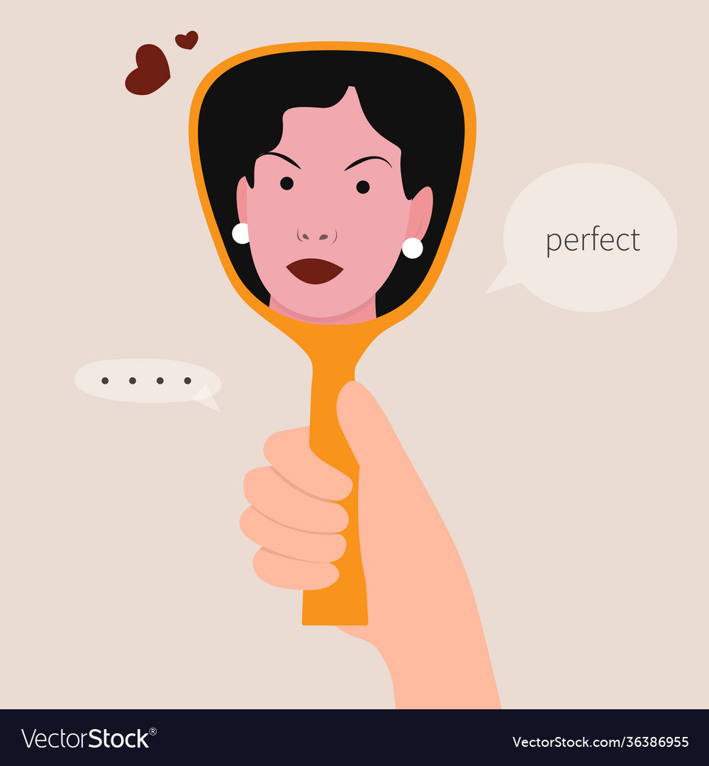 Narcissism Or Narcissistic Personality Disorder Vector Image