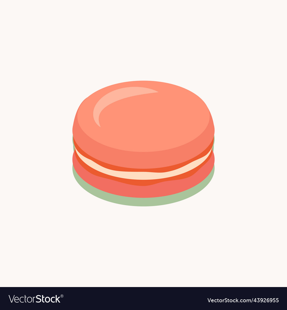 Pink macaroon icon