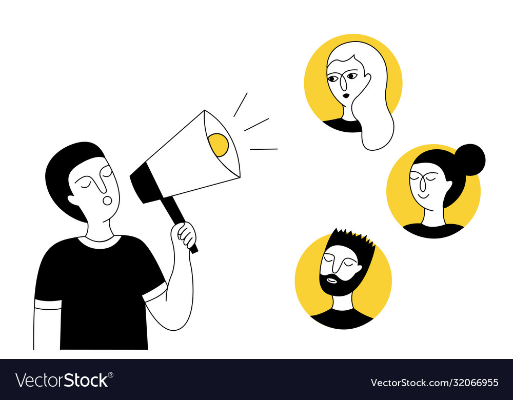 Referral program vector image Referral program