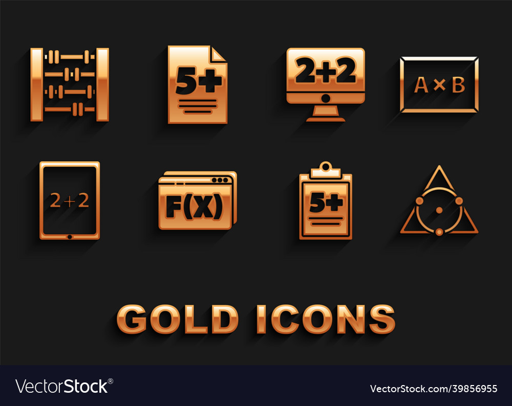 Set function mathematical symbol chalkboard vector image Set function mathematical symbol chalkboard