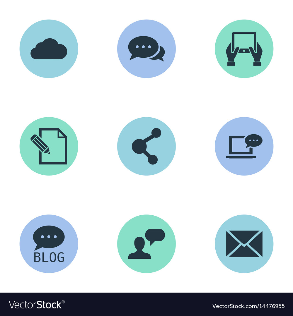Set of simple user icons