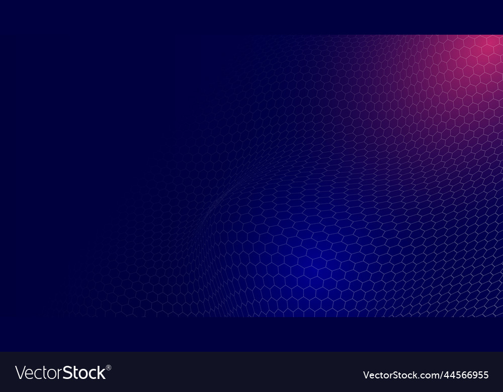 Wavy hexagon net abstract background suitable