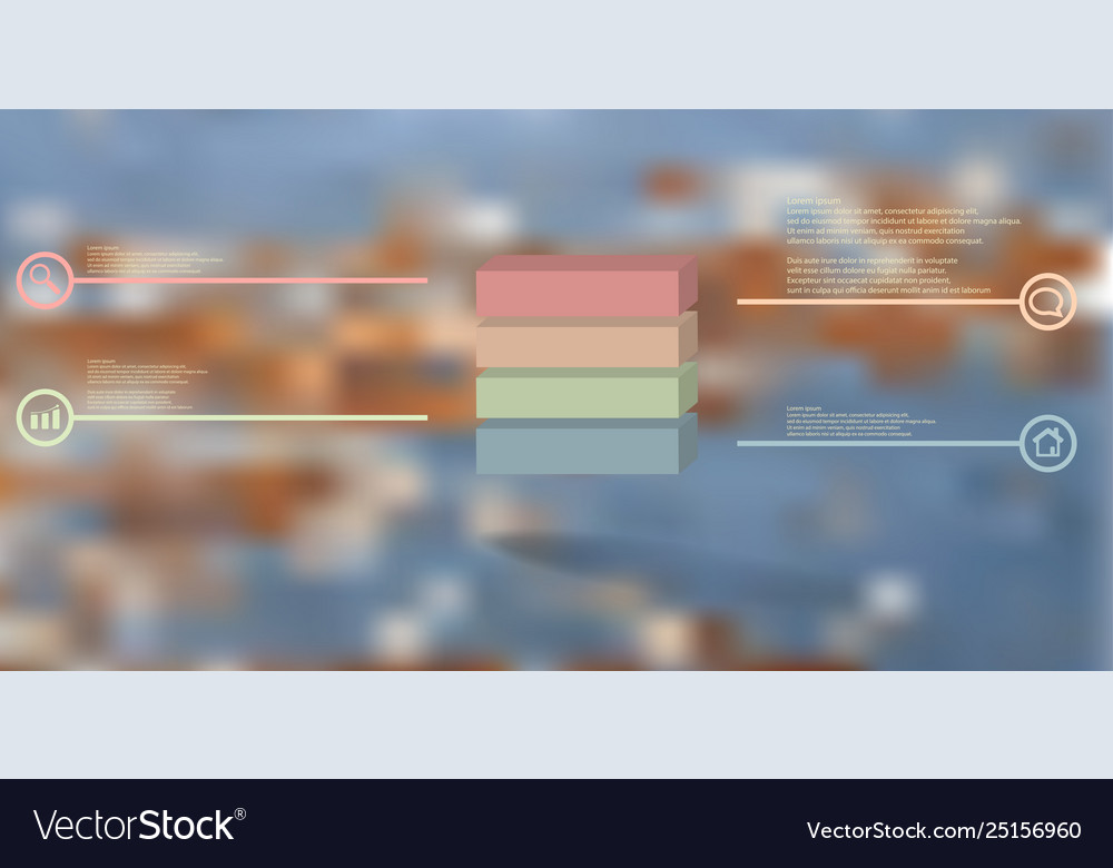 3d infographic template with embossed cube vector image 3d infographic template with embossed cube