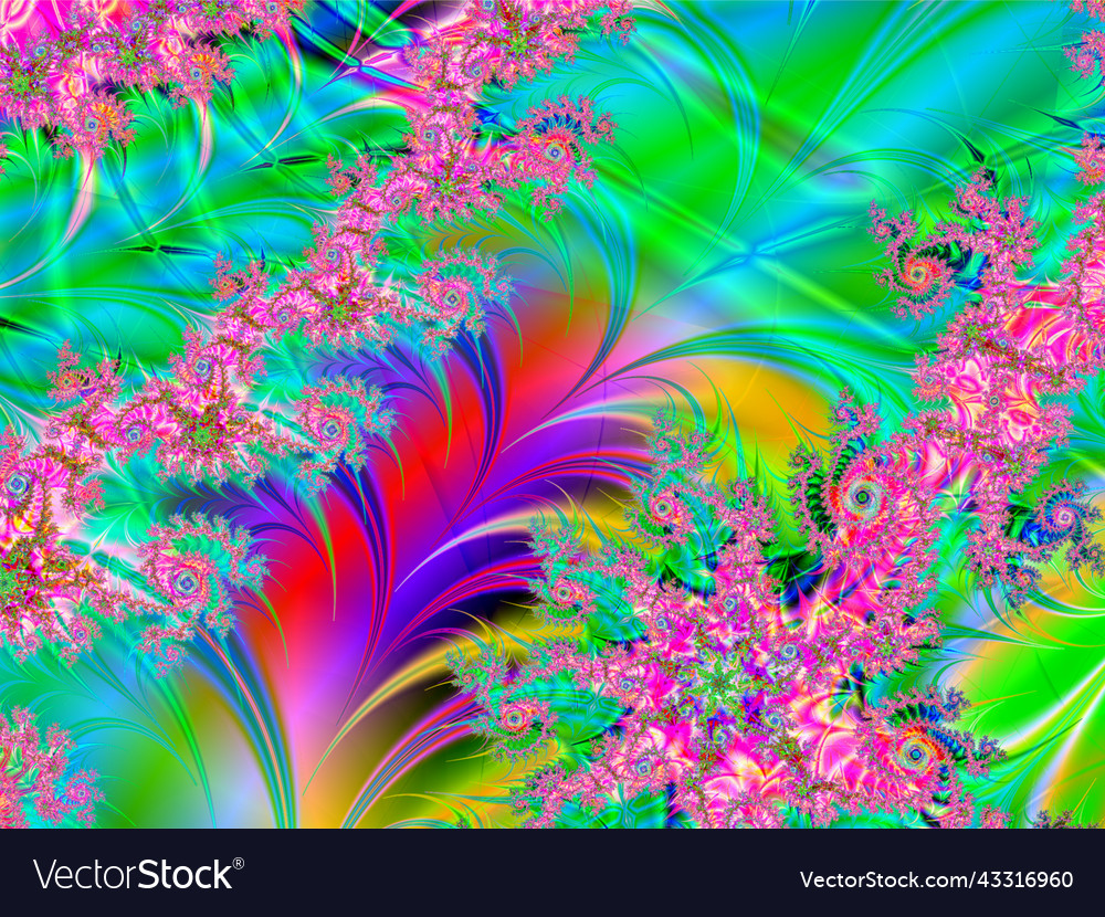 Abstract bright multicolor linear pattern color vector image Abstract bright multicolor linear pattern color